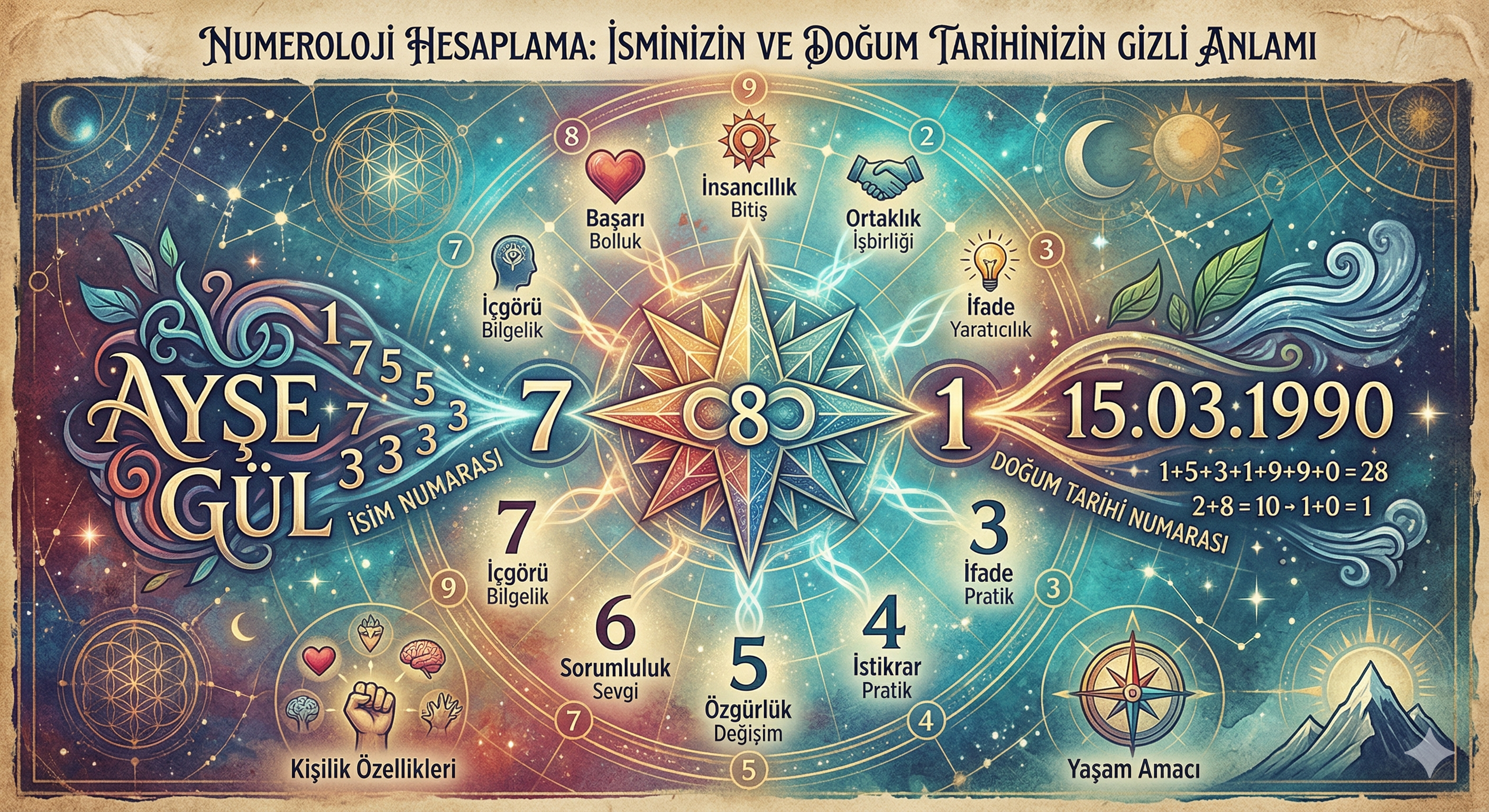 Numeroloji Hesaplama: İsminizin ve Doğum Tarihinizin Gizli Anlamı